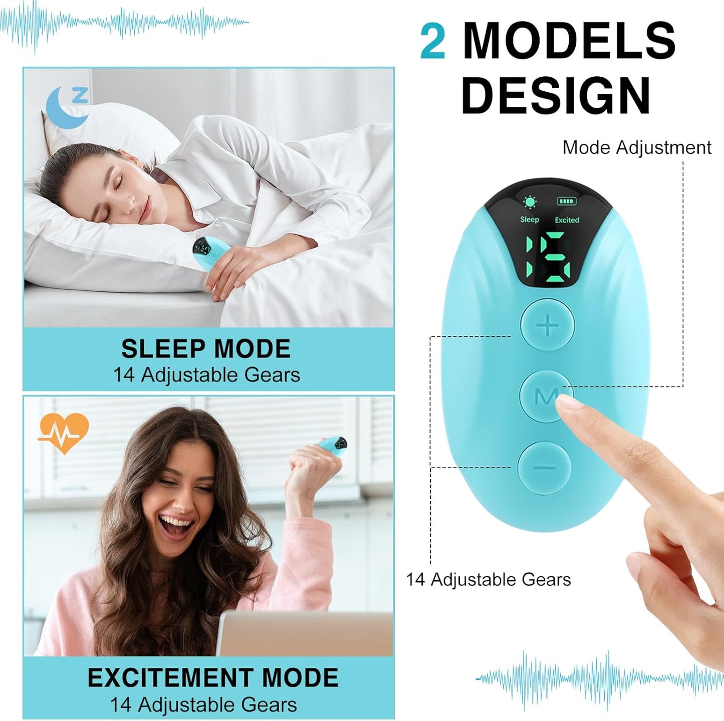 Portable Sleep Aid Machine | Rechargeable Relaxation Device for Insomnia Relief