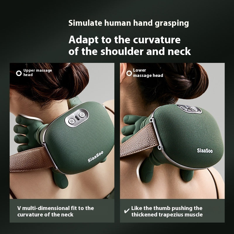 Shoulder & Neck Massager with Heat | Lightweight Hand-Grip Massage Device
