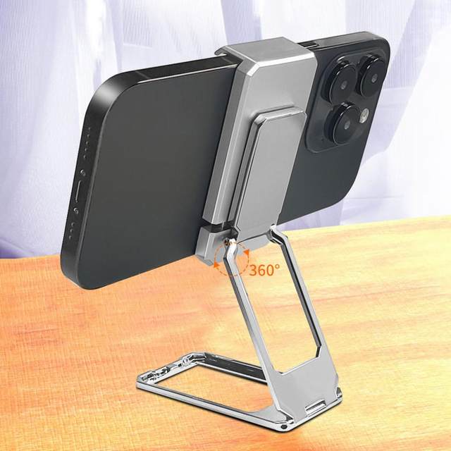 Foldable Magnetic Phone Stand | 360° Adjustable Telescopic Holder