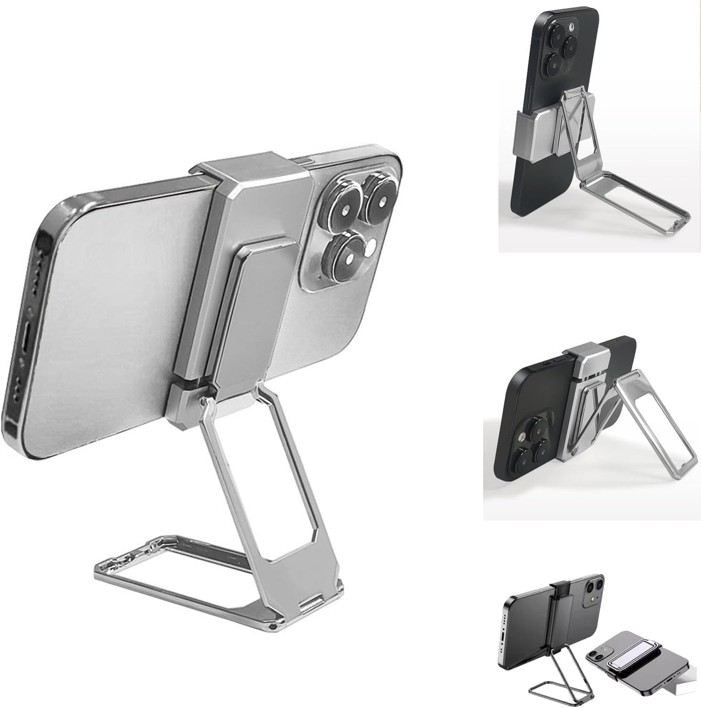 Foldable Magnetic Phone Stand | 360° Adjustable Telescopic Holder