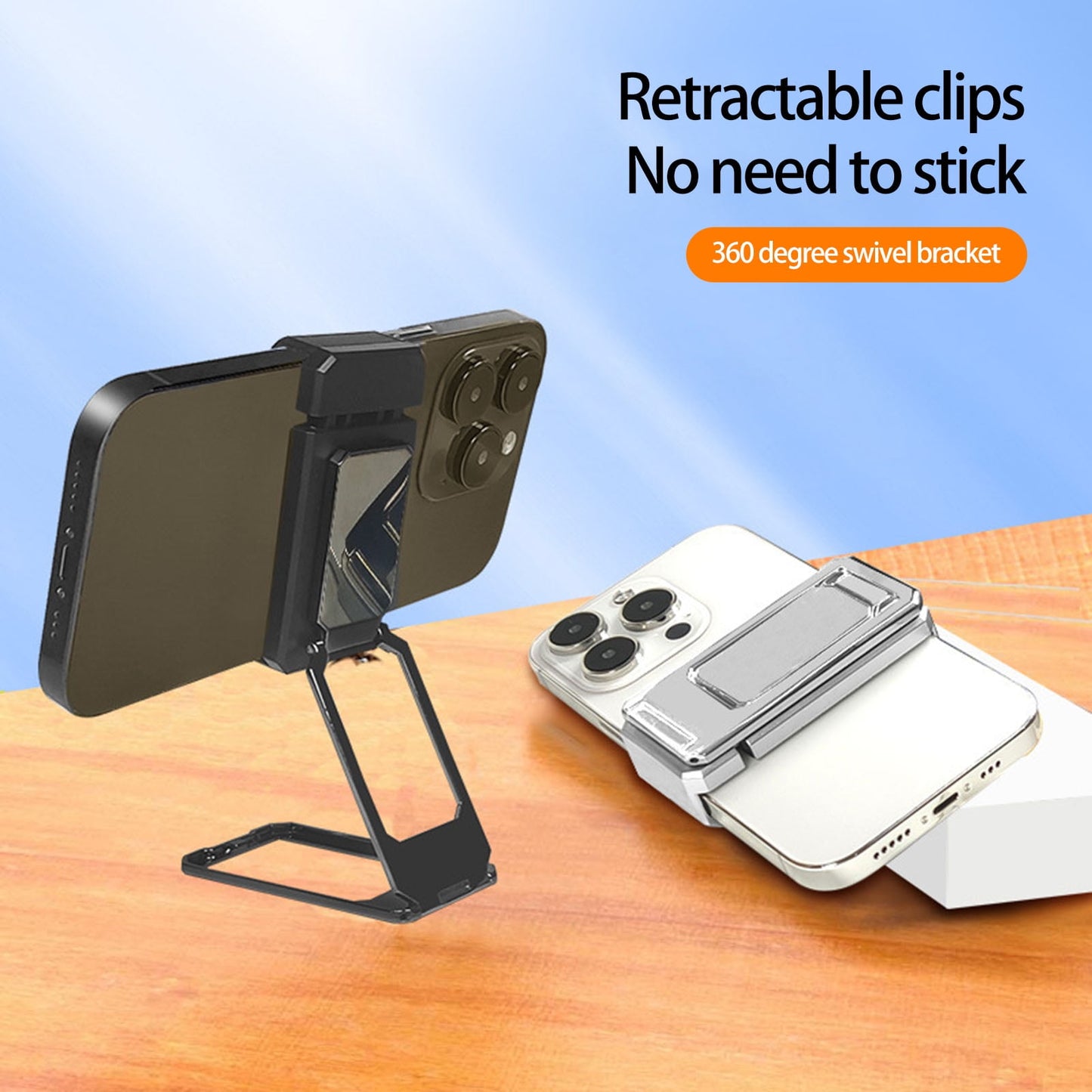 Foldable Magnetic Phone Stand | 360° Adjustable Telescopic Holder