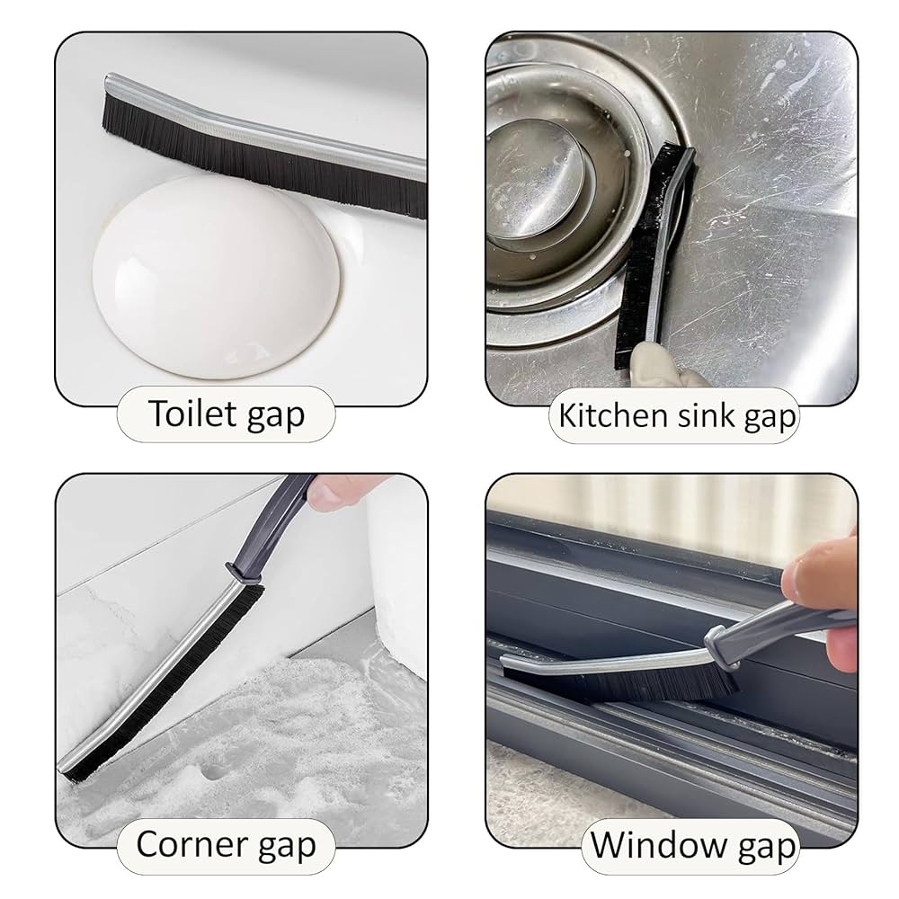 Multi-Purpose Crevice Cleaning Brush | Gap Cleaner for Toilet, Sink & Windows