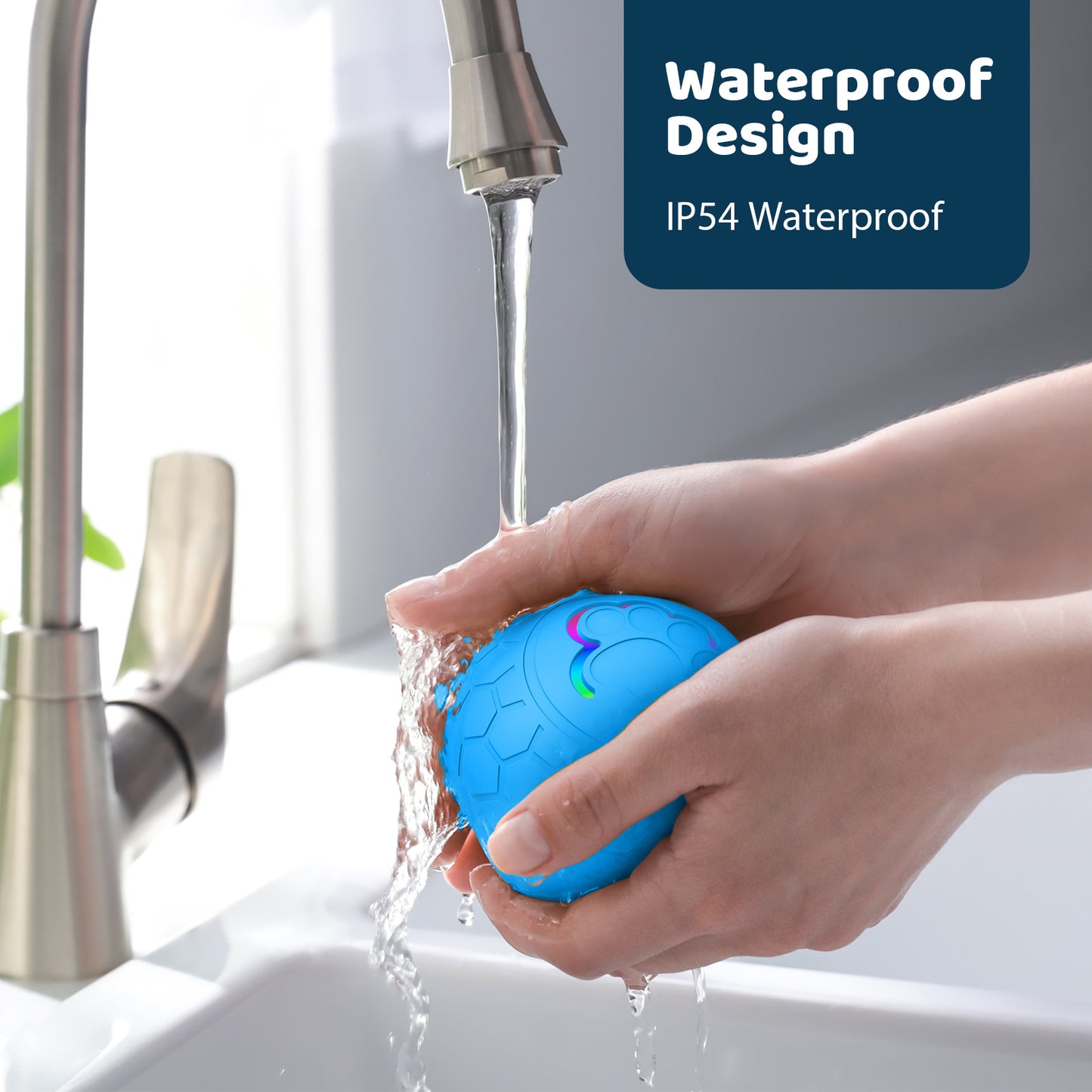 Smart Interactive Pet Toy Ball for Dogs & Cats | Waterproof, USB-C, 2 Modes