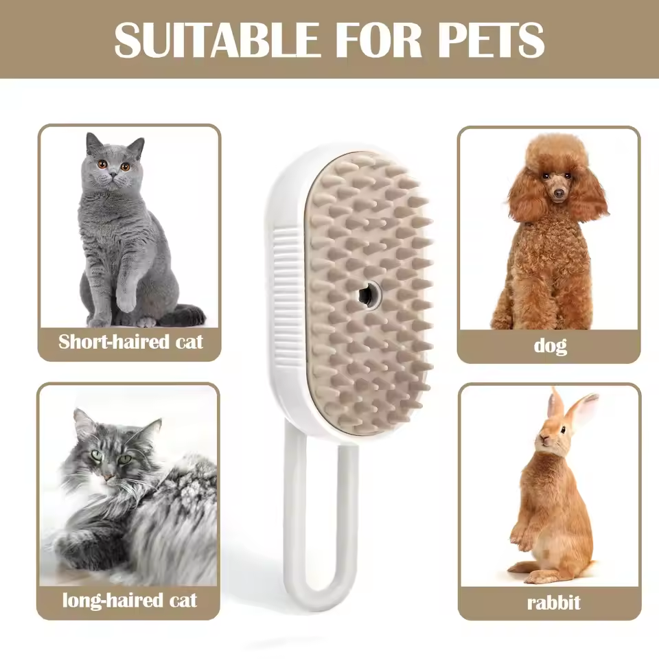 Soft Touch Electric Pet Brush – Spa-Style Grooming
