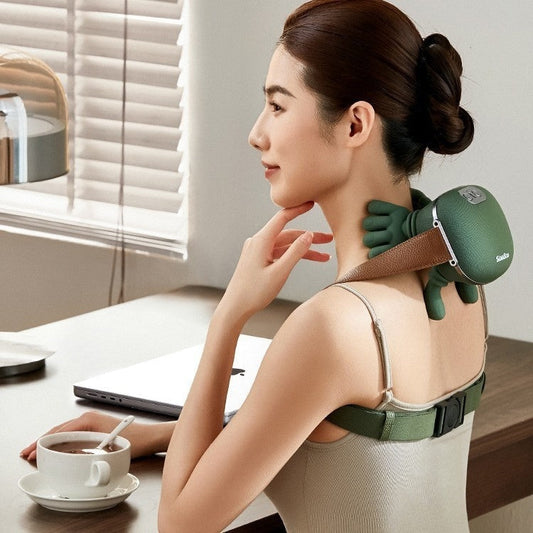 Shoulder & Neck Massager with Heat | Lightweight Hand-Grip Massage Device
