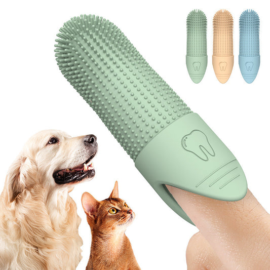 Pet Finger Toothbrush for Dogs & Cats | Soft Silicone Dental Care