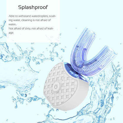 Automatic U-Shaped Toothbrush for Adults | LED 360 Degree Cleaning