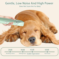 Low Noise Pet Hair Clipper | Electric Grooming Trimmer for Dogs & Cats